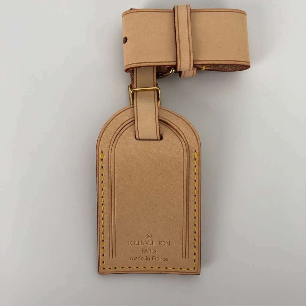 Louis Vuitton Vachetta Luggage Tag and Poignet Set
